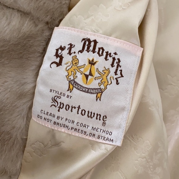 St. Moritz vintage 60’s floral faux fur overcoat - Picture 7 of 9